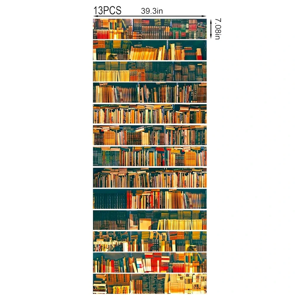 🌟BOGO 50% off🌟 Staircase book library Pattern Self-Adhesive Contact Paper